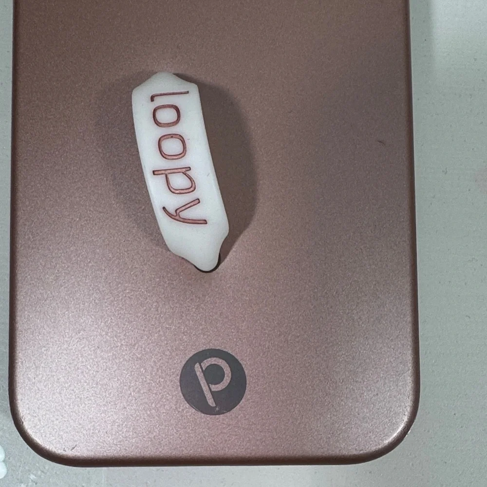 Loopy Case iPhone 14 Pro Max Metallic Pink Phone Case Righty